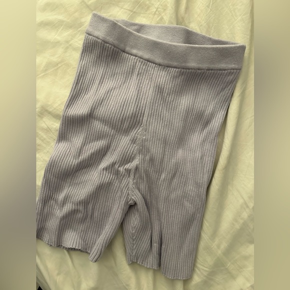 REVOLVE SONG OF STYLE Knit Bike Shorts. Lilac. Size S. - Picture 6 of 9